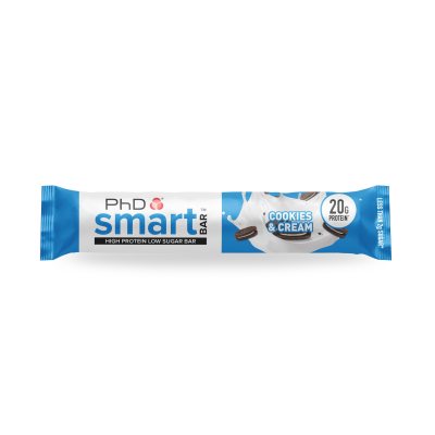 PHD Smart Bar baltyminis batonėlis COOKIES AND CREAM