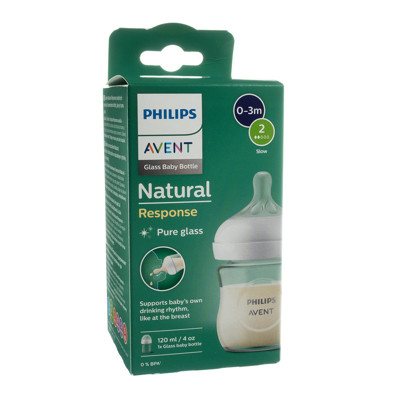 PHILIPS AVENT, buteliukas stiklinis "Natural Response", SCY930/01, 120 ml
