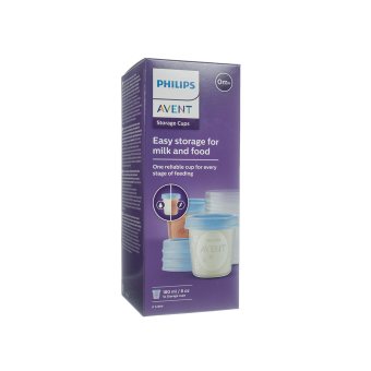 PHILIPS AVENT indeliai Via su dangteliais SCF619/05, N5, 180 ml