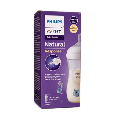 PHILIPS AVENT NATURAL RESPONSE, Buteliukas dekoruotas, KOALA, SCY903/67, 260 ml
