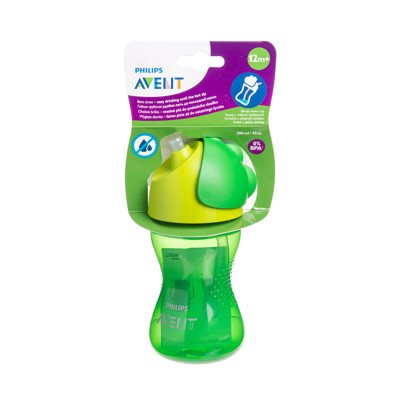 PHILIPS AVENT, neišsiliejantis puodelis su šiaudeliu, SCF798/01, 300 ml