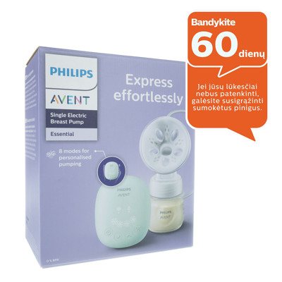 PHILIPS AVENT, pientraukis elektrinis, SCF323/11, 1 vnt