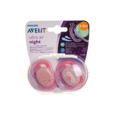 PHILIPS AVENT silikoninis čiulptukas Naktinis M, nuo 6-18 mėn., SCF376/22, N2