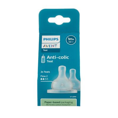 PHILIPS AVENT, silikoninis žindukas "Anti -colic" (2), nuo 1 mėn., SCY762/02, 2 vnt