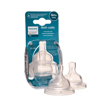 PHILIPS AVENT silikoninis žindukas, greita tėkmė ANTI-COLIC SCY764/02, N2