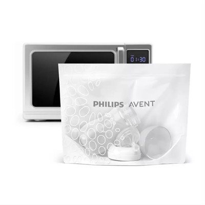 PHILIPS AVENT, sterilizavimo maišeliai mikrobangų krosnelei, SCF297/05, 5 vnt