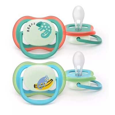 PHILIPS AVENT „Ultra air Naktinis“ Čiulptukas, silikoninis nuo 6-18 mėn. N2 SCF376/28