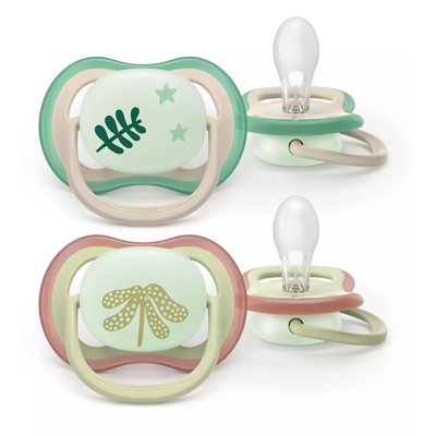 PHILIPS AVENT „Ultra air Naktinis“ Čiulptukas, silikoninis nuo 6-18 mėn. N2 SCF376/31
