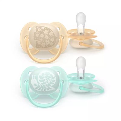 PHILIPS AVENT „Ultra soft“, Čiulptukas silikoninis nuo 0-6 mėn. N2 SCF091/41