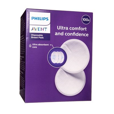 PHILIPS AVENT, vienkartiniai įklotai į liemenėlę, SCF254/13, 100 vnt