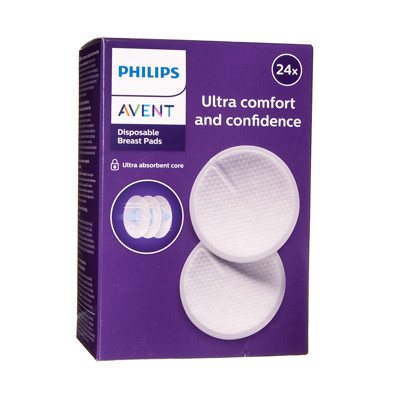 PHILIPS AVENT, vienkartiniai įklotai į liemenėlę, SCF254/24, 24 vnt