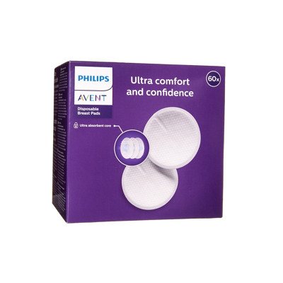 PHILIPS AVENT, vienkartiniai įklotai į liemenėlę, SCF254/61, 60 vnt