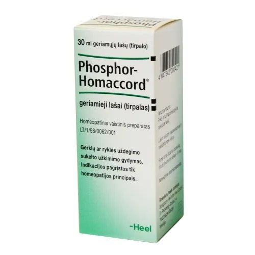 Phosphor-Homaccord geriamieji lašai, 30 ml