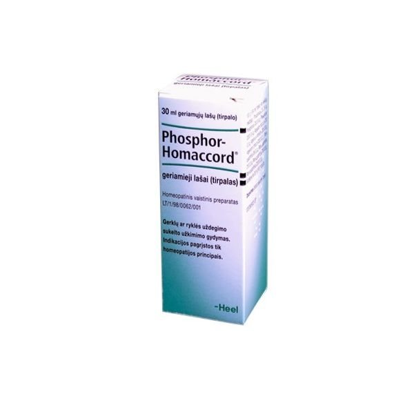 PHOSPHOR-HOMACCORD geriamieji lašai (tirpalas), 30 ml