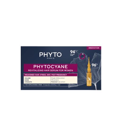 PHYTO PHYTOCYANE plaukų serumas moterims, N12, 5 ml