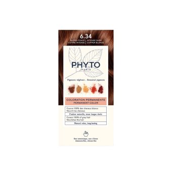 PHYTO plaukų dažai COLOR, Nr. 6.34, 1 vnt