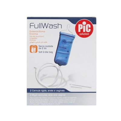 PIC FULLWASH, klizmos rinkinys, pakabinama, 2 antgaliai, 2 l