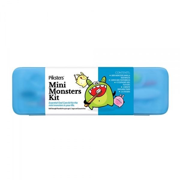 PIKSTERS burnos higienos priemonių rinkinys vaikams MINI MONSTER KIT, 1 vnt