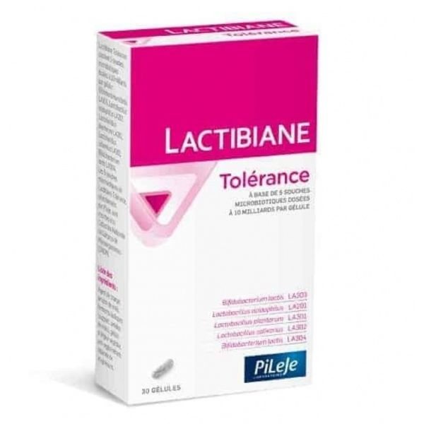 PILEJE maisto papildas LACTIBIANE TOLERANCE, 30 kaps.