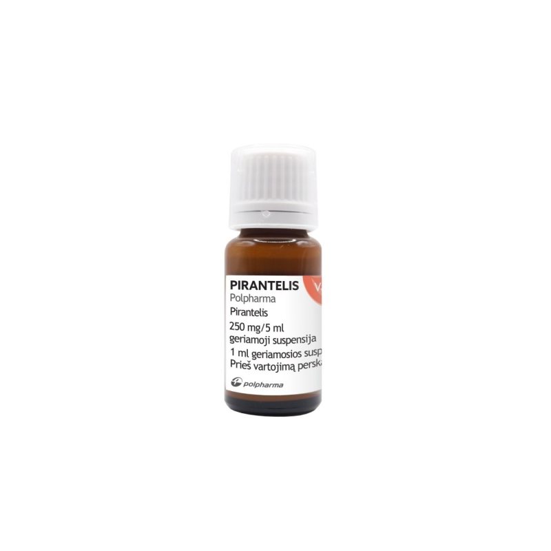 PIRANTELIS Polpharma 250 mg/ ger. susp. 15ml, 5 ml