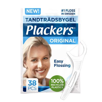 PLACKERS ORIGINAL, tarpdančių siūlas su krapštuku, 38 vnt