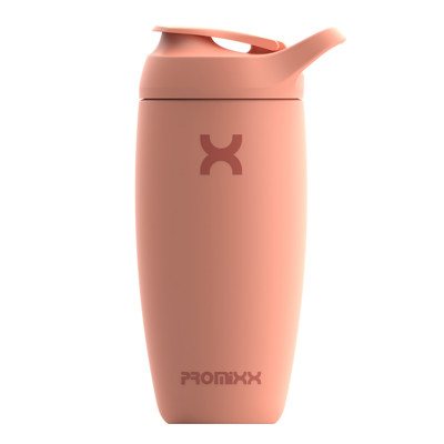 Plaktuvė Promixx Nerūdijančio Plieno plaktuvė Koralų rožinės spalvos, 550 ml