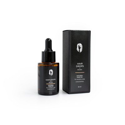 Plaukų aliejukas Hair Drops (Jautriai odai), 30 ml