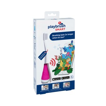 PLAYBRUSH išmanusis dantų šepetėlio kotelis SMART, rožinė spalva, nuo ., 1 vnt., 3 m