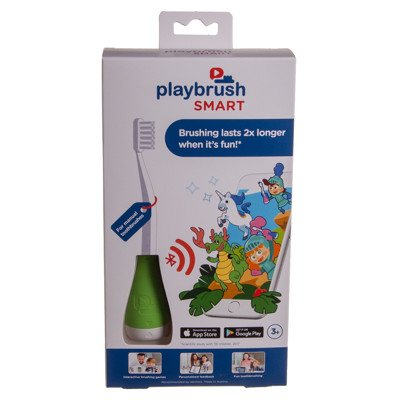 PLAYBRUSH, išmanusis dantų šepetėlio kotelis, žalias/mėlynas/rožinis
