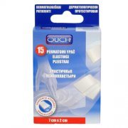 Pleistrai permatomi, ypač elastingi OUCH, 15 vnt
