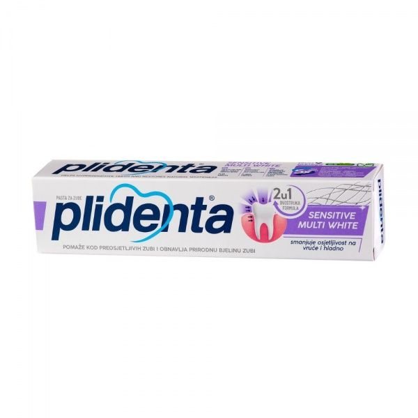 PLIDENTA dantų pasta SENSITIVE MULTI WHITE, 75 ml
