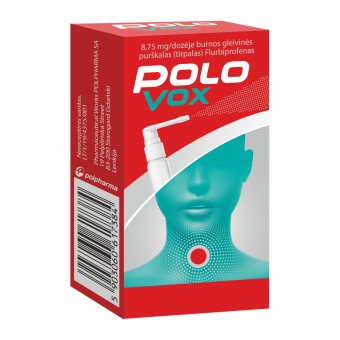 POLOVOX, 8,75mg, burnos gleivinės purškalas (tirpalas), N1