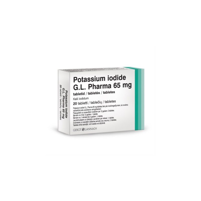 POTASSIUM IODIDE G.L.Pharma 65mg tab. N20