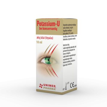 POTASSIUM-U be konservantų akių lašai N1, 10 ml