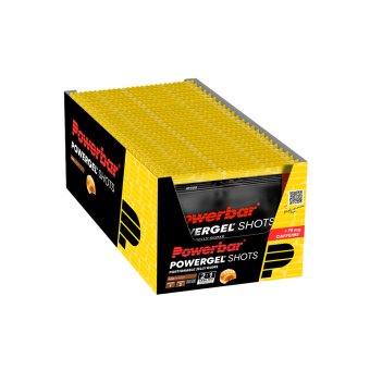 POWERBAR, POWERGEL SHOTS kolos skonio su kofeinu, 1 pakelis, 60 g