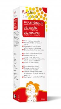 POXCLIN Sensitive vėsinamosios putos, 100 ml