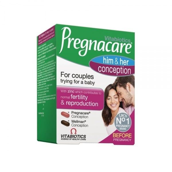 PREGNACARE maisto papildas HIM AND HER CONCEPTION, 60 tab.