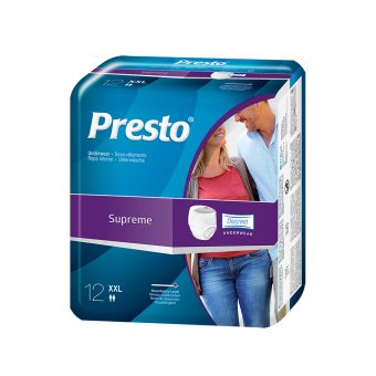 PRESTO sauskelnės kelnaitės SUPREME, XXL dydis, 12 vnt