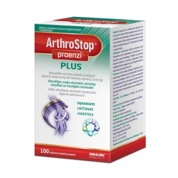 PROENZI ARTHROSTOP maisto papildas PLUS, 100 tab.