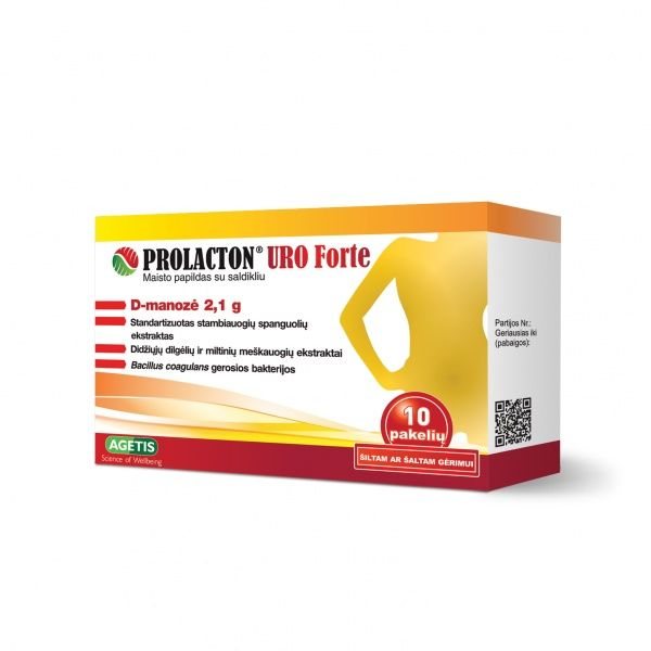 PROLACTON maisto papildas URO FORTE, 10 pak.