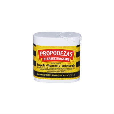 PROPODEZAS SU ERŠKĖTUOGĖMIS, 50 tablečių