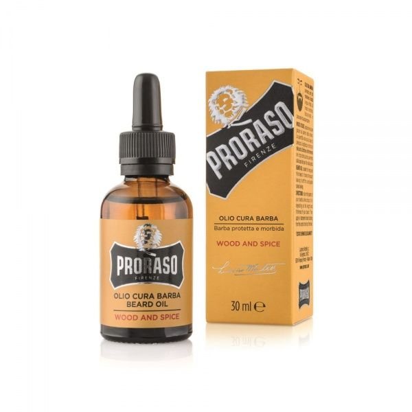 PRORASO barzdos aliejus WOOD & SPICE, 30 ml