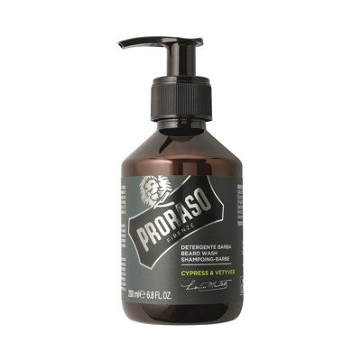 PRORASO CYPRESS & VETYVER BEARD WASH, barzdos šampūnas, 200 ml