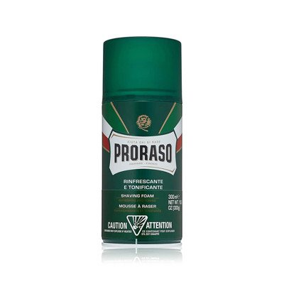 PRORASO GREEN SHAVING FOAM, gaivinančios skutimosi putos, 300 ml