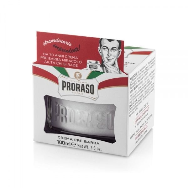 PRORASO kremas prieš skutimąsi WHITE LINE, 100 ml