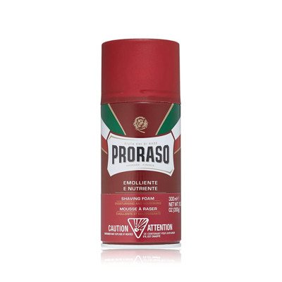 PRORASO RED SHAVING FOAM, maitinančios skutimosi putos, 300 ml