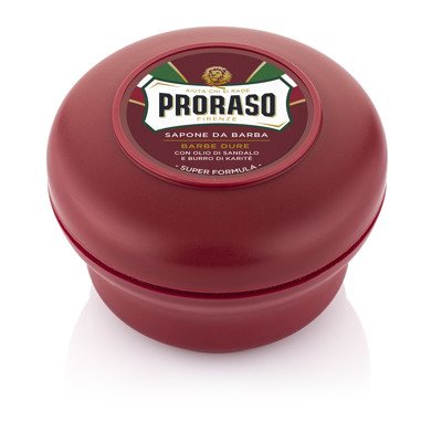 PRORASO RED SHAVING SOAP, maitinantis skutimosi muilas, 150 ml