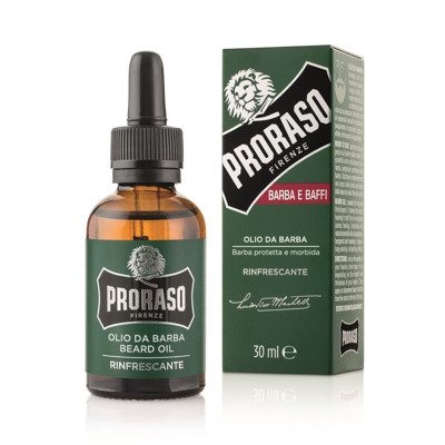 PRORASO REFRESHING BEARD OIL, barzdos aliejus, 30 ml