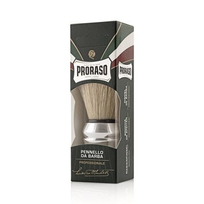 PRORASO SHAVING BRUSH, šerno šerių skutimosi šepetėlis, 1 vnt
