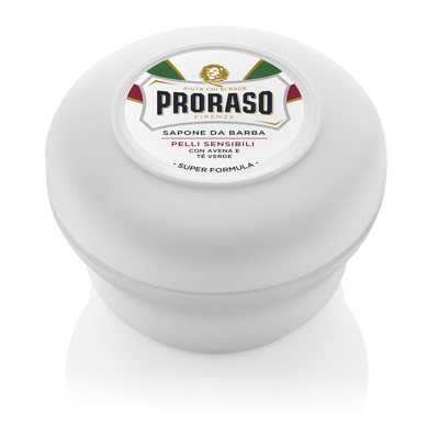 PRORASO WHITE SHAVING SOAP, skutimosi muilas jautriai odai, 150 ml